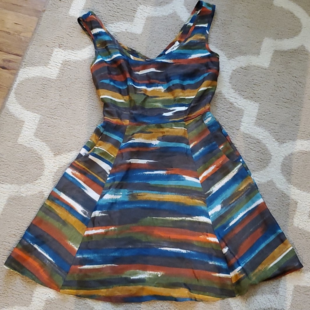 Cut multi colored drezs